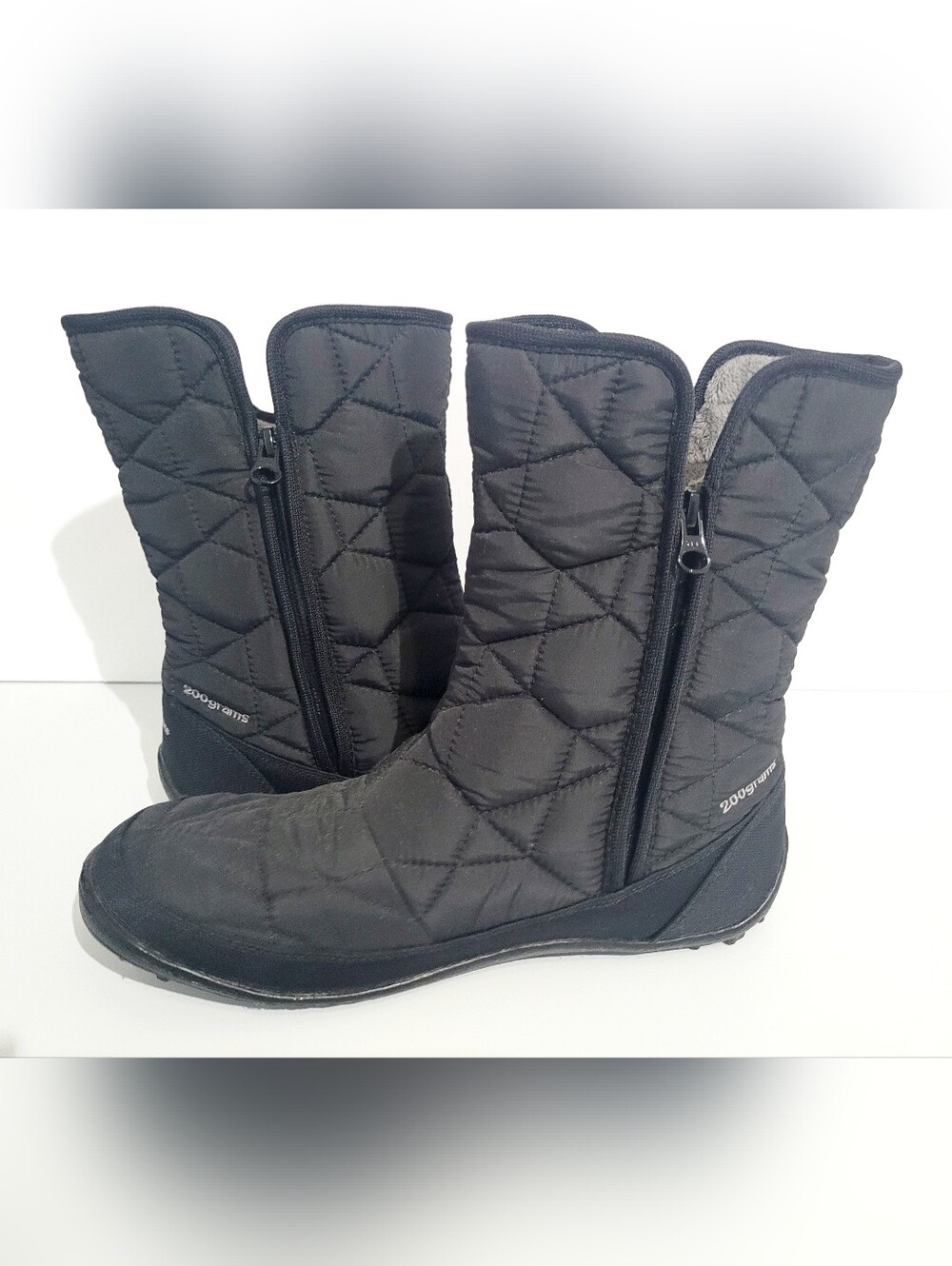 Columbia Omni-Heat Waterproof Winter Snow Boots Women's US 9 Black 200g Insulate - Picture 6 of 13